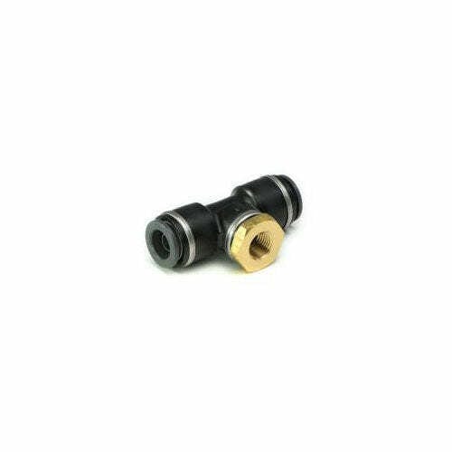 AccuAir 3/8" DOT/PTC Tee -to- 1/8 NPT Female (Pressure Sensor Tee) FT-T-38TF38TF18PF